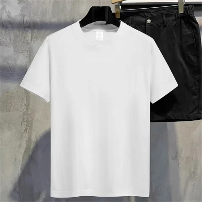 O-neck Casual Shirt with Blank Color - Image 4