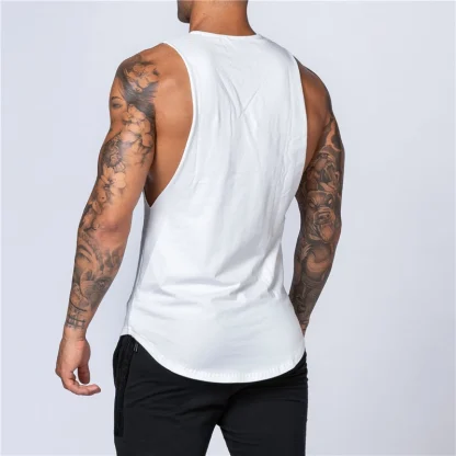Solid Color Tank Top for Fitness - Image 3