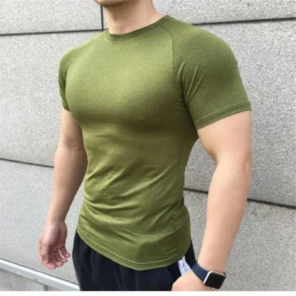 Fitted Compression Blank Shirt for Workout - Image 6