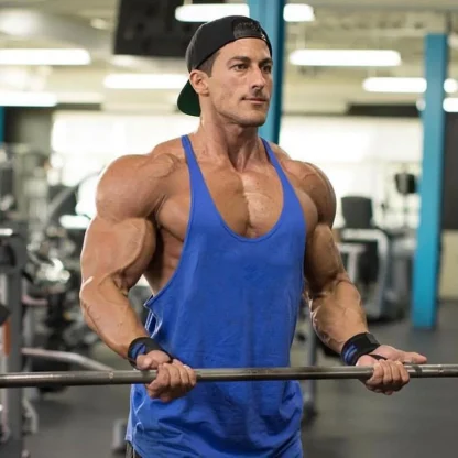 Breathable Solid Tank Top for Gym - Image 11