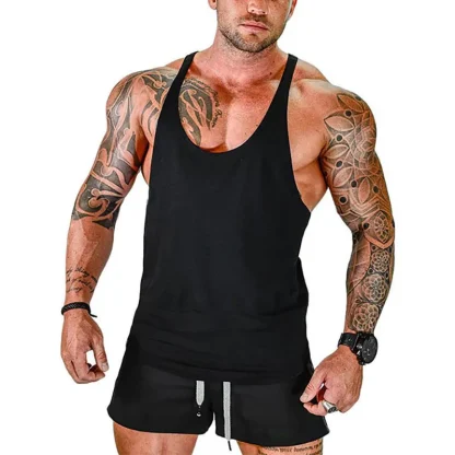 Breathable Solid Tank Top for Gym