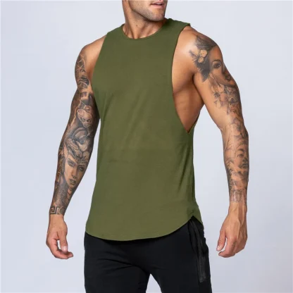 Solid Color Tank Top for Fitness - Image 9