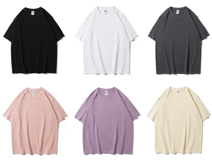 Oversized Short Sleeve Shirt with Crew Neck - Image 4