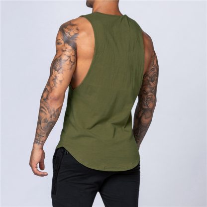 Solid Color Tank Top for Fitness - Image 11