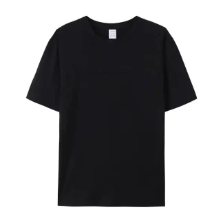 Basic Plain T-shirt with Crew Neck