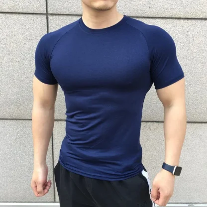 Fitted Compression Blank Shirt for Workout - Image 8