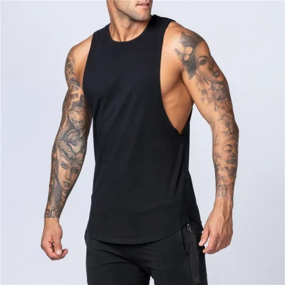 Solid Color Tank Top for Fitness - Image 5