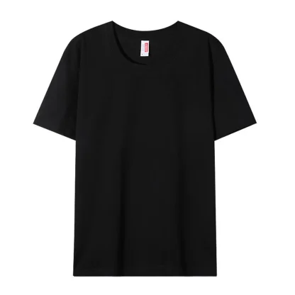 Sleek Plain T-shirt with Breathable Fabric - Image 8