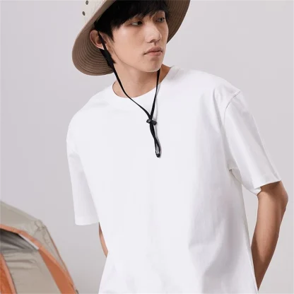 O-neck Casual Shirt with Blank Color - Image 8