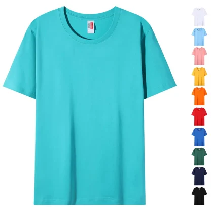 Sleek Plain T-shirt with Breathable Fabric - Image 14