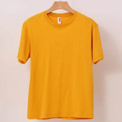 Sleek Plain T-shirt with Breathable Fabric - Image 10