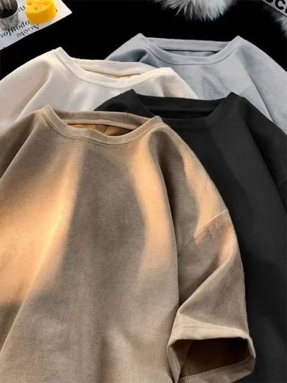 Anti-wrinkle Plain Shirt with Oversized Fit - Image 13