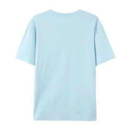 Basic Plain T-shirt with Crew Neck - Image 8